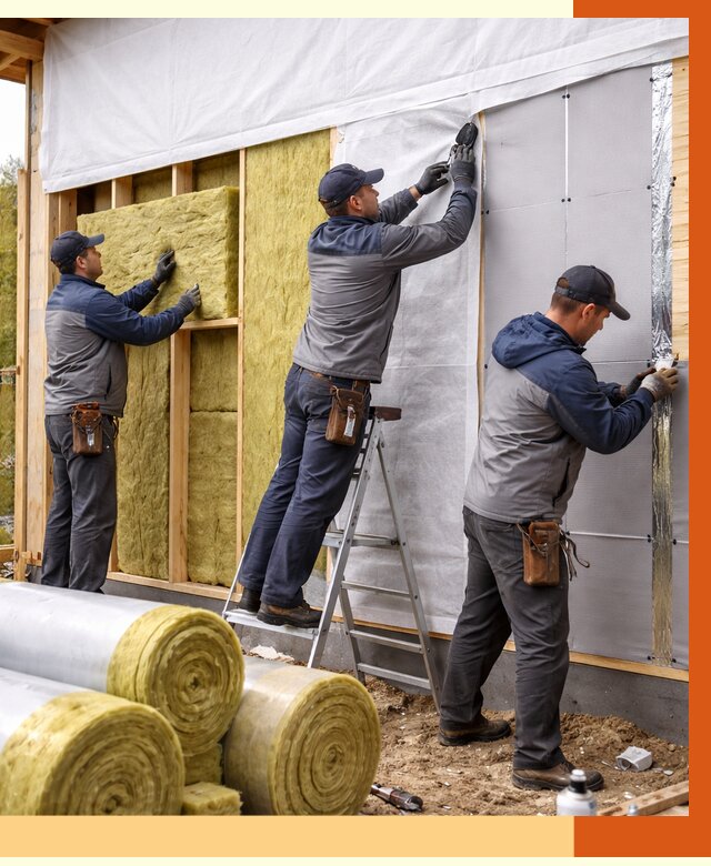 Утепление каркасного дома в Новом Уренгое от 4367 руб./м2 — профессионально | ТепломастерНвг