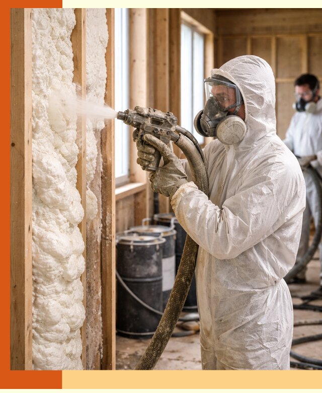 Утепление каркасного дома пенополиуретаном в Новом Уренгое
