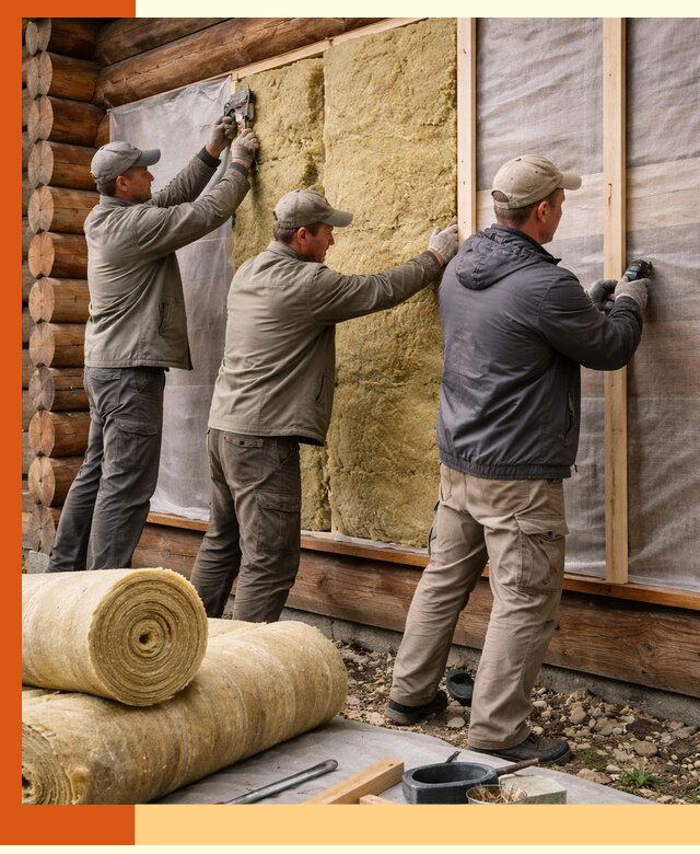 Утепление деревянного дома в Новом Уренгое эффективными технологиями