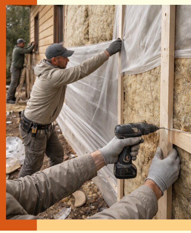 Утепление дома из бруса в Новом Уренгое качественно и долговечно