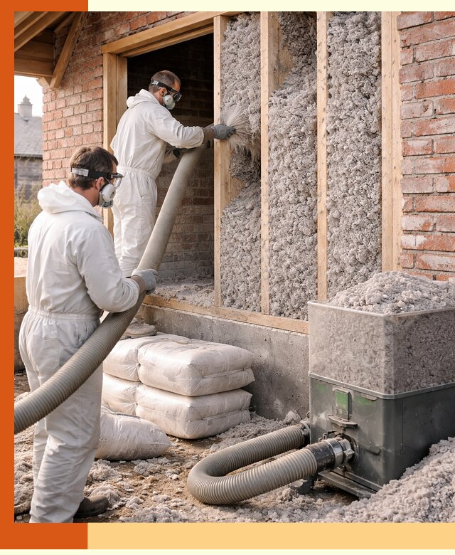 Утепление кирпичного дома эковатой в Новом Уренгое