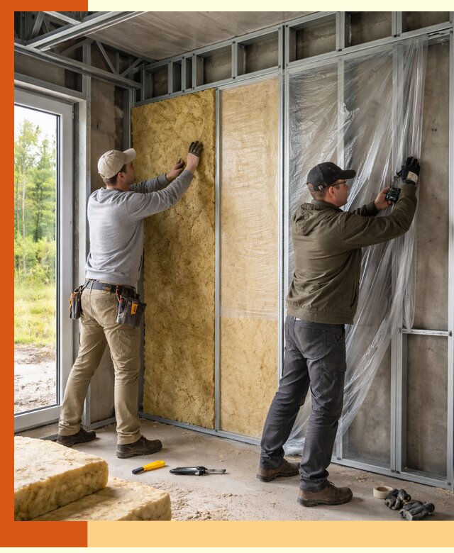 Утепление дома из ЛСТК в Новом Уренгое с гарантией качества и эффективности