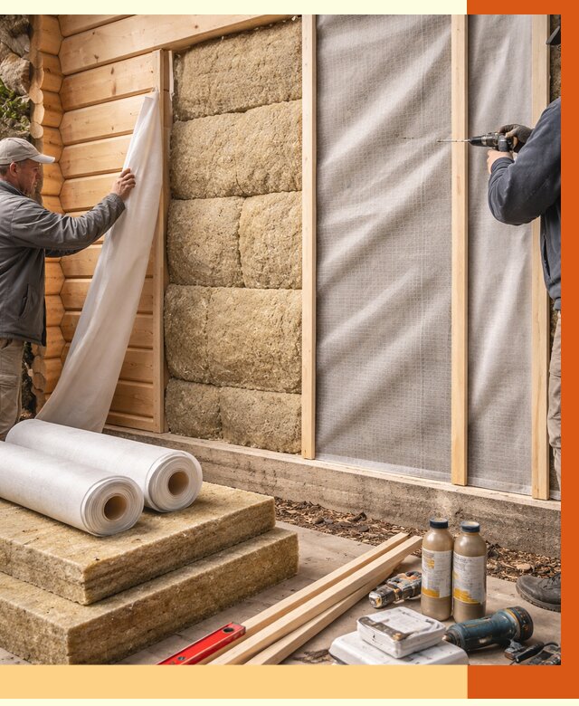 Утепление дома из минибруса в Новом Уренгое от 4679 руб/м2 — заказать профессионально | ТепломастерНвг