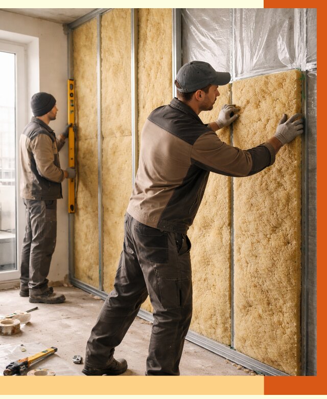 Утепление квартиры изнутри в Новом Уренгое от 4523 руб. за м2 | Проф. работы ТепломастерНвг