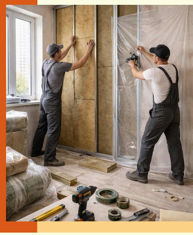 Утепление квартиры изнутри профессионально в Новом Уренгое