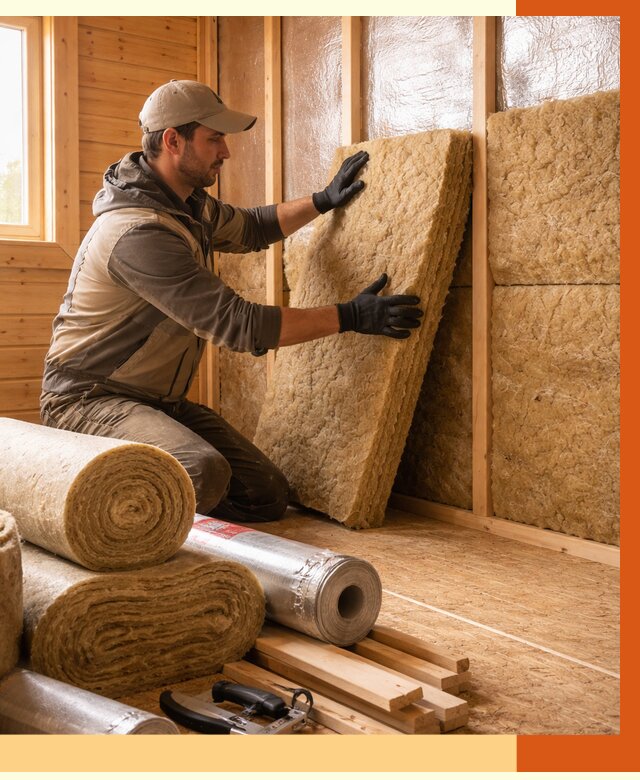 Утепление бани в Новом Уренгое под ключ от 4679 руб./м2 — утеплить потолок, пол и стены | ТепломастерНвг