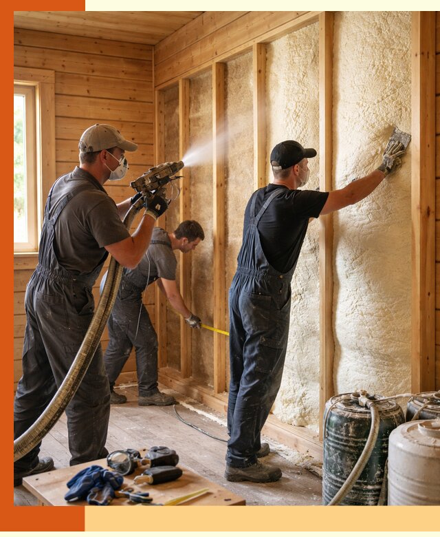 Утепление бани пенополиуретаном (ППУ) в Новом Уренгое