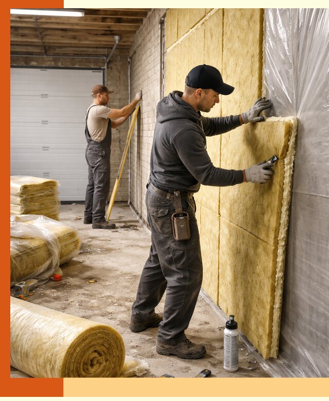 Утепление гаража под ключ в Новом Уренгое — все виды теплоизоляции