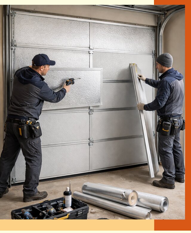 Утепление гаражных ворот в Новом Уренгое от 8162 руб/м2 — надежно и быстро | ТепломастерНвг