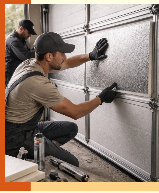 Утепление гаражных ворот в Новом Уренгое качественно и надежно