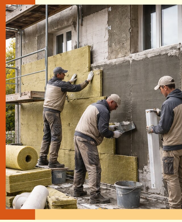 Утепление фасада зданий и домов в Новом Уренгое