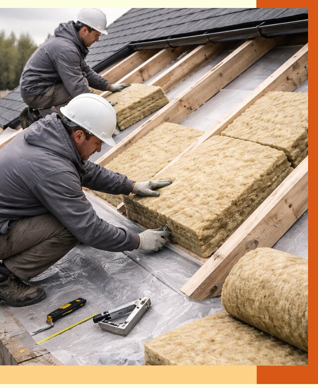 Утепление крыши в Новом Уренгое от 1924 руб./м2 — комплексное утепление кровли | ТепломастерНвг