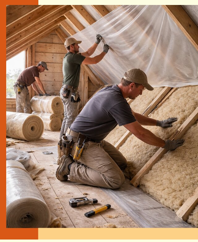 Утепление крыши изнутри в Новом Уренгое: профессионально и надежно