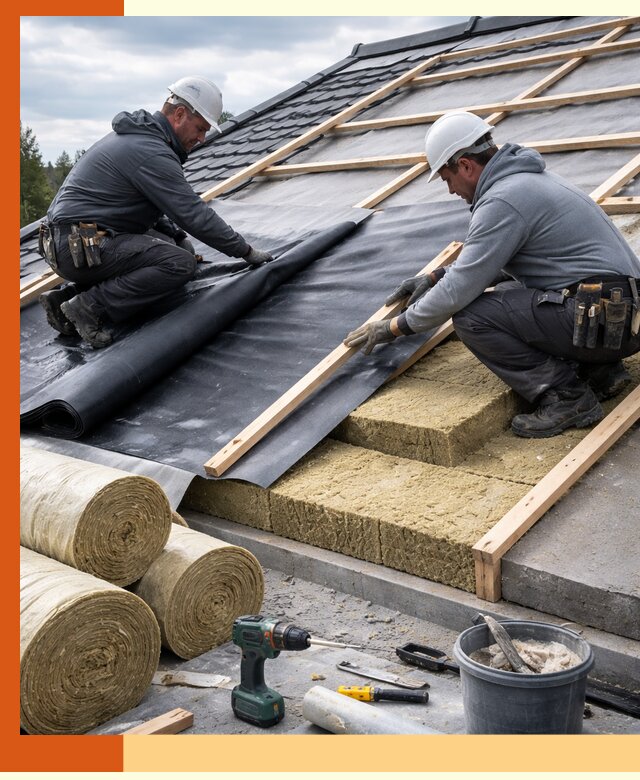 Утепление крыши снаружи в Новом Уренгое: профессиональная теплоизоляция