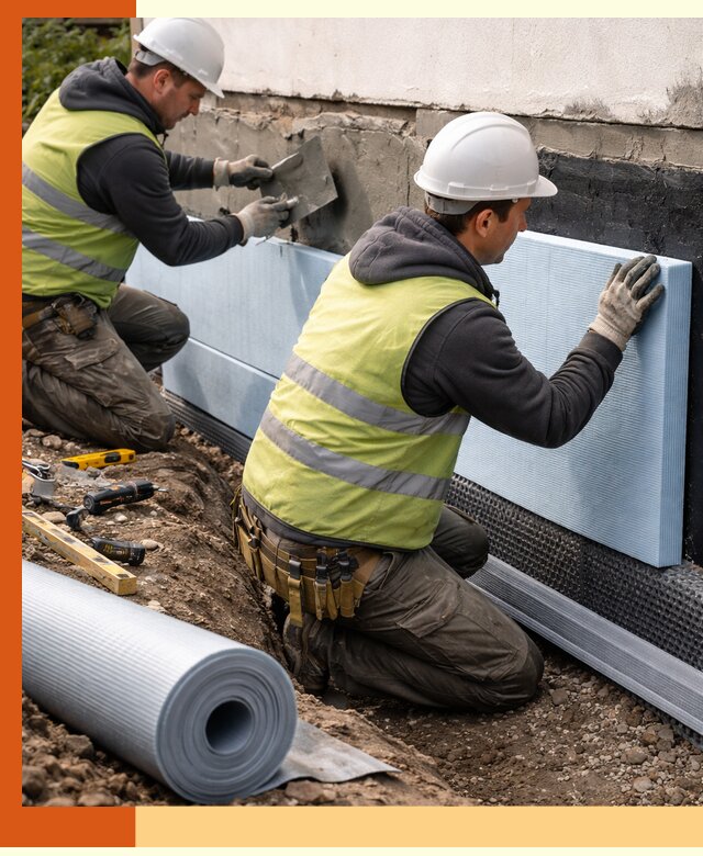 Утепление фундамента снаружи в Новом Уренгое — профессиональная теплоизоляция