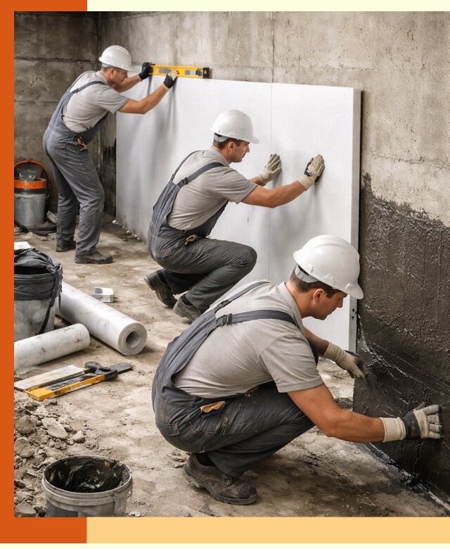 Утепление фундамента изнутри профессионально в Новом Уренгое