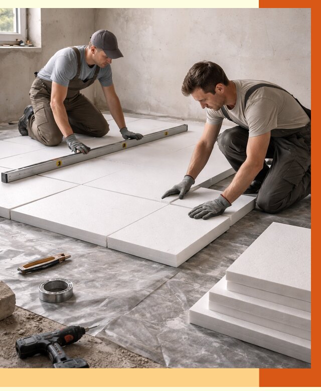 Утепление бетонного пола в Новом Уренгое от 2600 руб/м2 — монтаж и цена | ТепломастерНвг