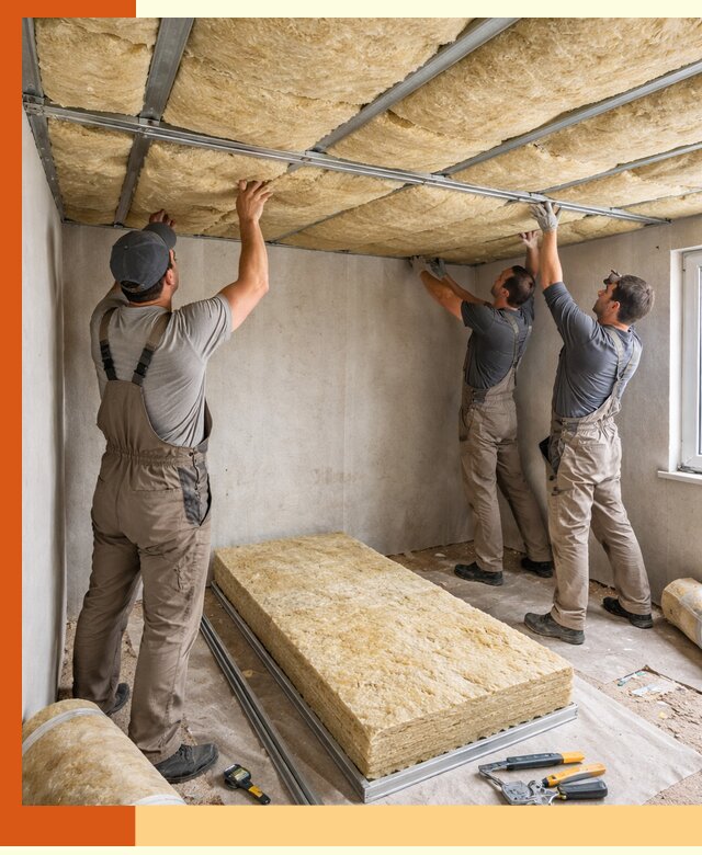 Утепление потолка в Новом Уренгое — тепло и без сквозняков