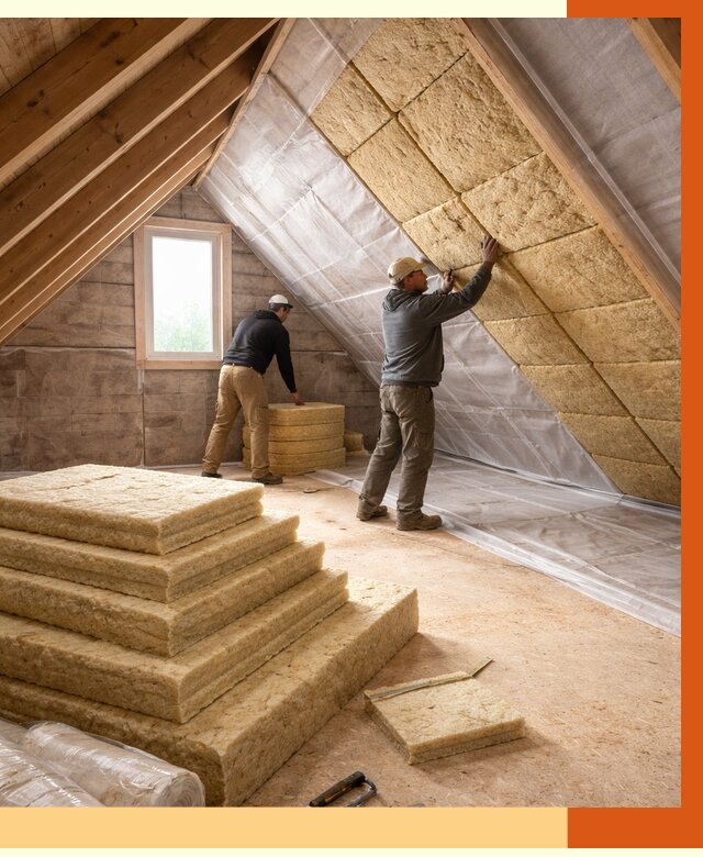 Утепление мансарды в Новом Уренгое от 2600 руб/м2 — комплексно и под ключ | ТепломастерНвг