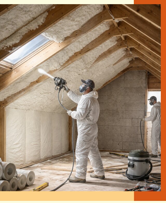 Утепление мансарды ППУ в Новом Уренгое от 2859 руб./м² — заказать под ключ | ТепломастерНвг