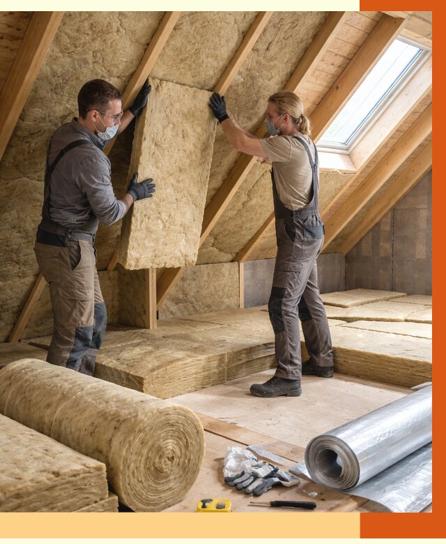 Утепление мансарды минватой в Новом Уренгое от 4367 руб./м2 — монтаж и пароизоляция | ТепломастерНвг