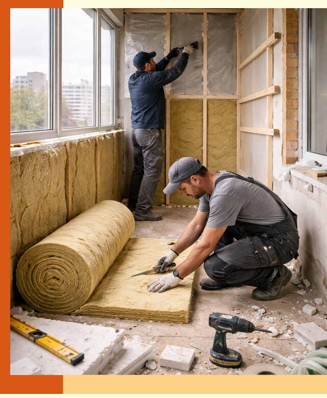 Утепление балкона под ключ в Новом Уренгое качественно и быстро