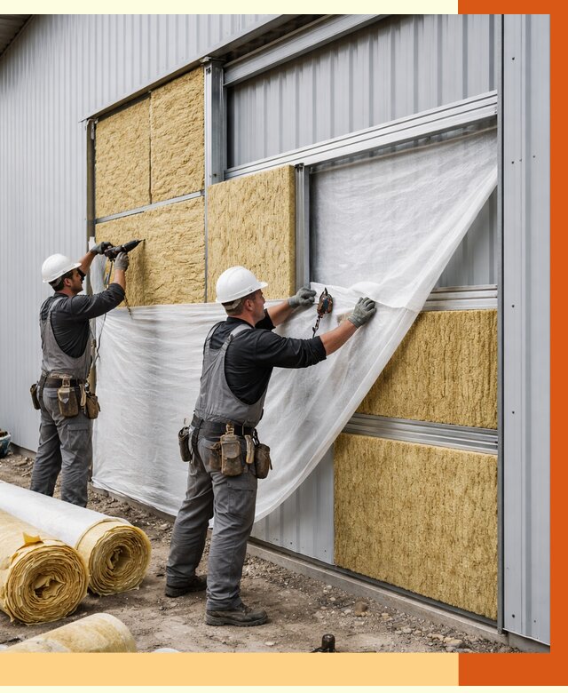 Утепление металлического склада в Новом Уренгое от 4679 руб/м2 — комплексное утепление под ключ | ТепломастерНвг