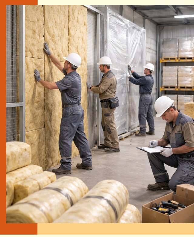 Утепление склада готовой продукции в Новом Уренгое качественно и быстро