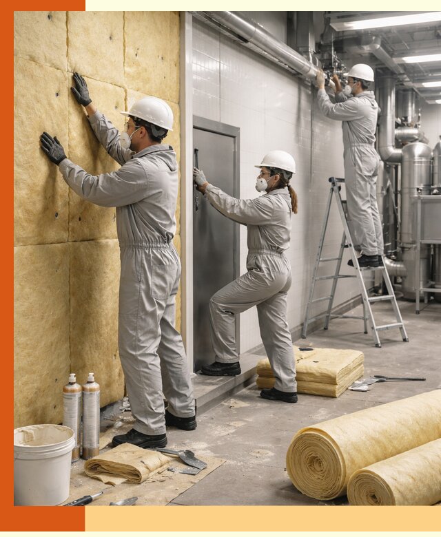 Утепление пищевого цеха под ключ в Новом Уренгое