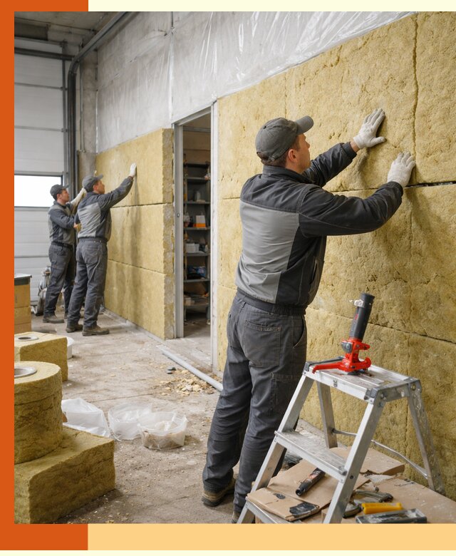 Утепление автосервиса и мастерских в Новом Уренгое качественно и надёжно