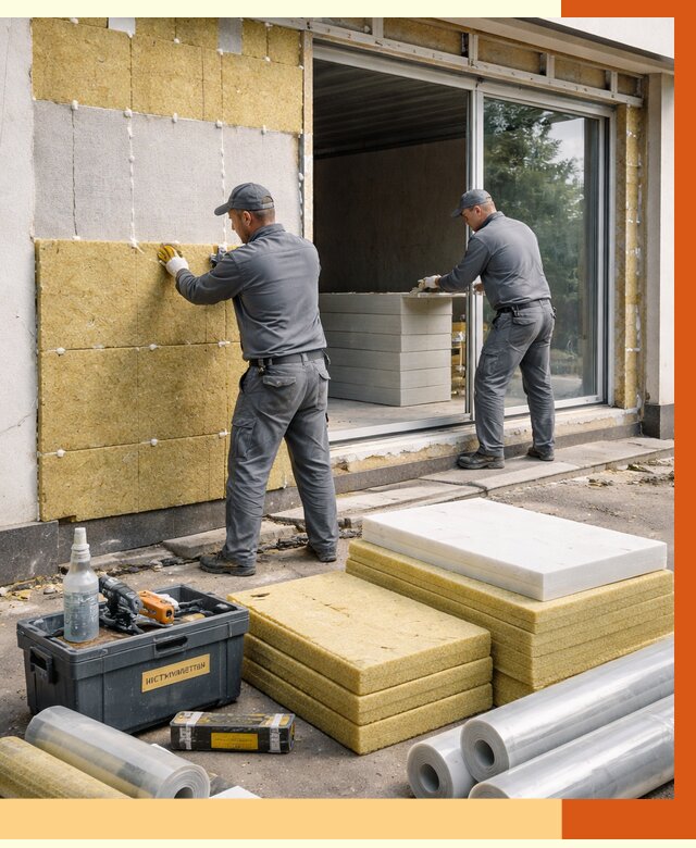 Утепление торгового павильона в Новом Уренгое от 15077 руб./м² под ключ | ТепломастерНвг