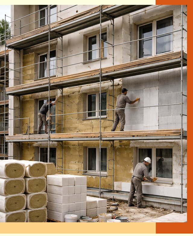 Утепление гостиницы в Новом Уренгое от 7487 руб./м2 — комплексно, ППУ, под ключ | ТепломастерНвг