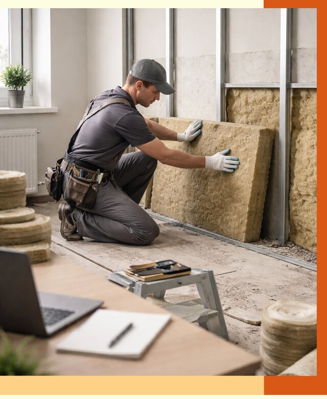 Утепление офиса в Новом Уренгое от 4679 руб/м2 — комплексное утепление офиса под ключ | ТепломастерНвг