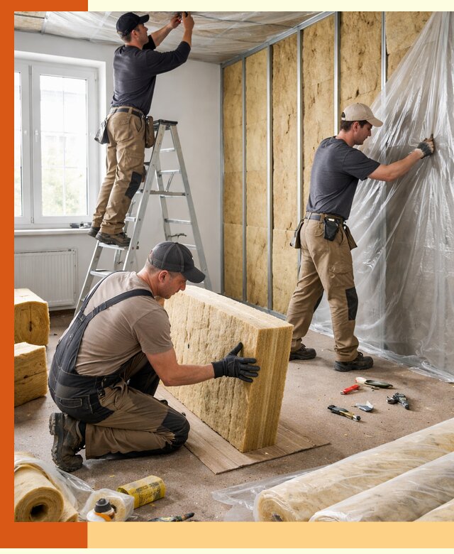 Утепление офисных помещений под ключ в Новом Уренгое