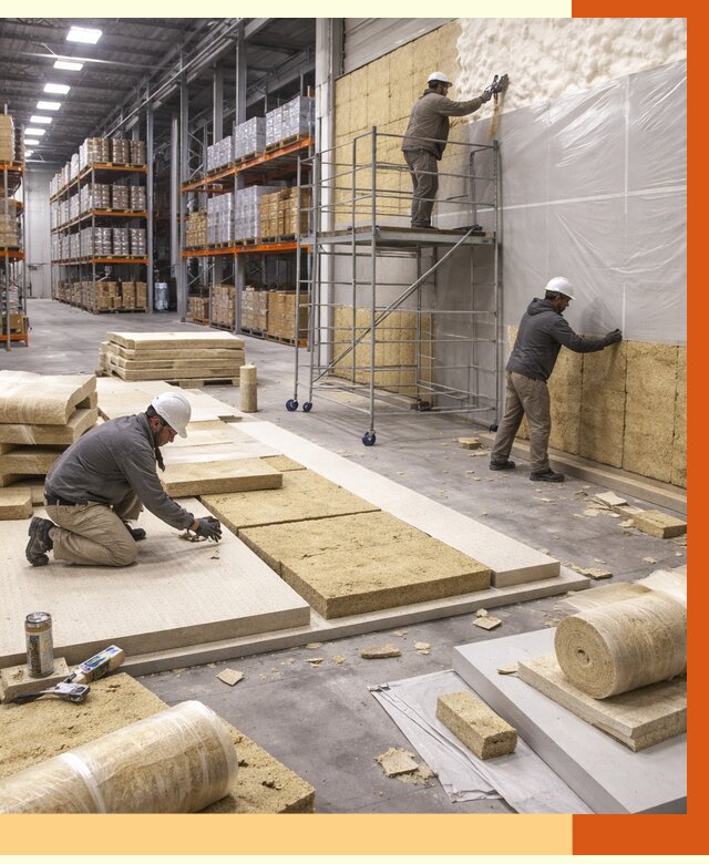 Утепление складского терминала в Новом Уренгое от 7799 руб./м² под ключ | ТепломастерНвг