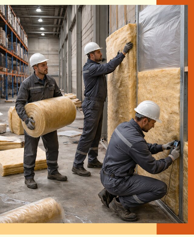 Утепление логистического центра в Новом Уренгое от 4679 руб/м² под ключ | ТепломастерНвг