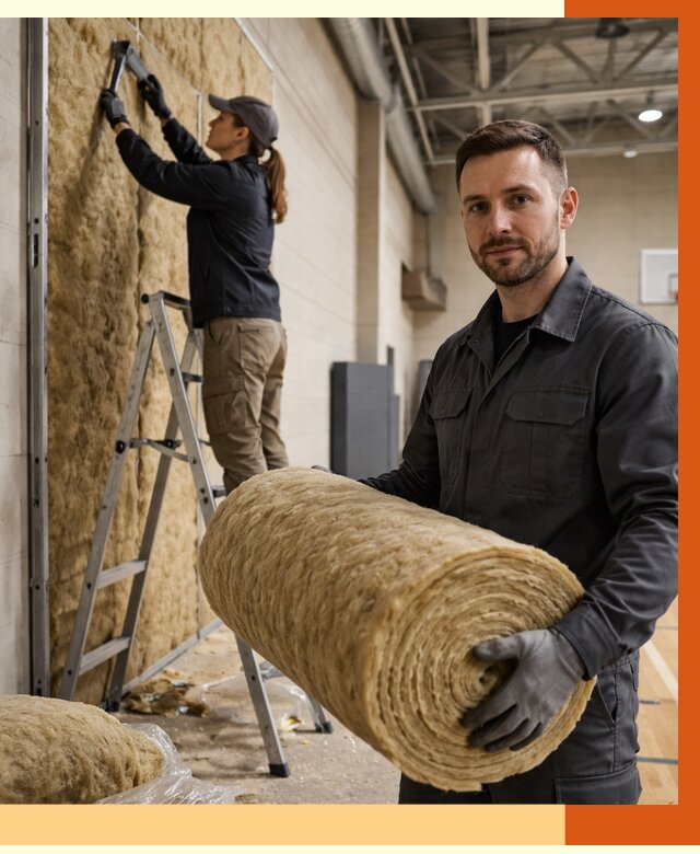 Утепление спортзала в Новом Уренгое от 7799 руб/м2 — комплексное утепление под ключ | ТепломастерНвг