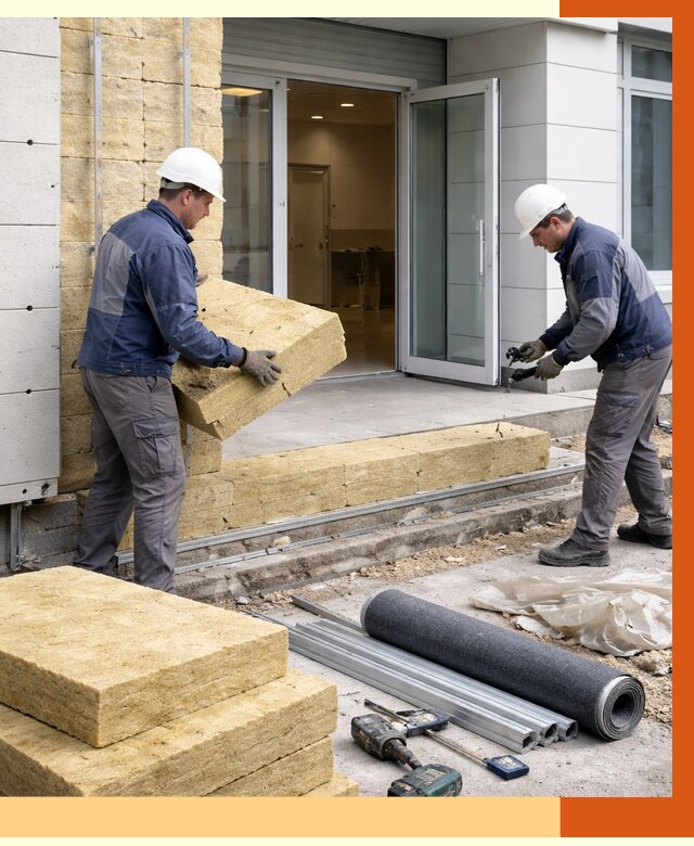 Утепление медицинского центра в Новом Уренгое под ключ от 12998 руб./м² | ТепломастерНвг