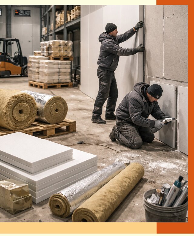 Утепление холодного склада в Новом Уренгое от 8838 руб/м2 — комплексное под ключ | ТепломастерНвг