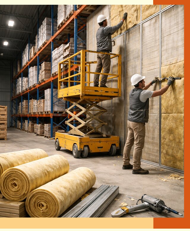 Утепление торгового склада в Новом Уренгое от 3327 руб/м2 — комплексно и под ключ | ТепломастерНвг