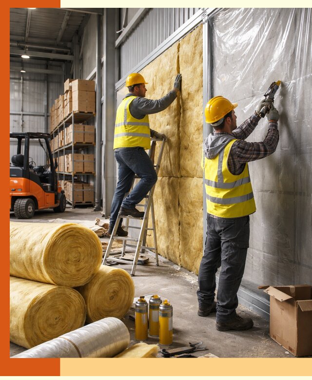 Утепление склада с техникой в Новом Уренгое под ключ