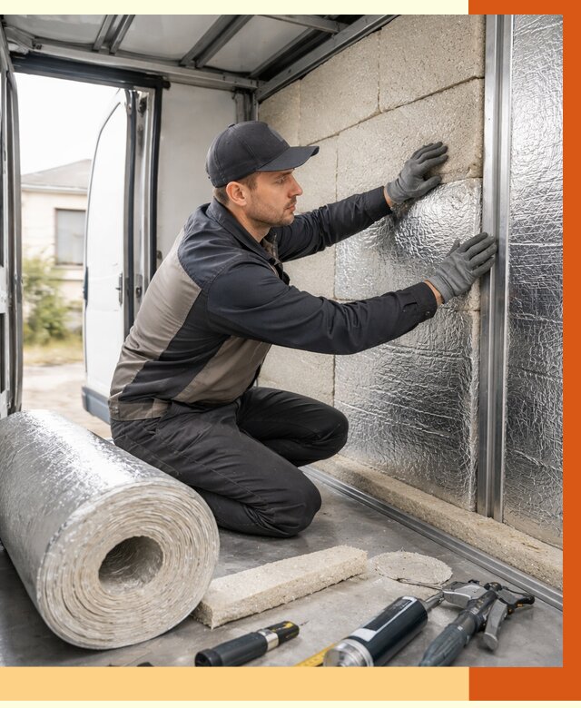 Утепление фургона рефрижератора в Новом Уренгое от 12998 руб./м² под ключ | ТепломастерНвг