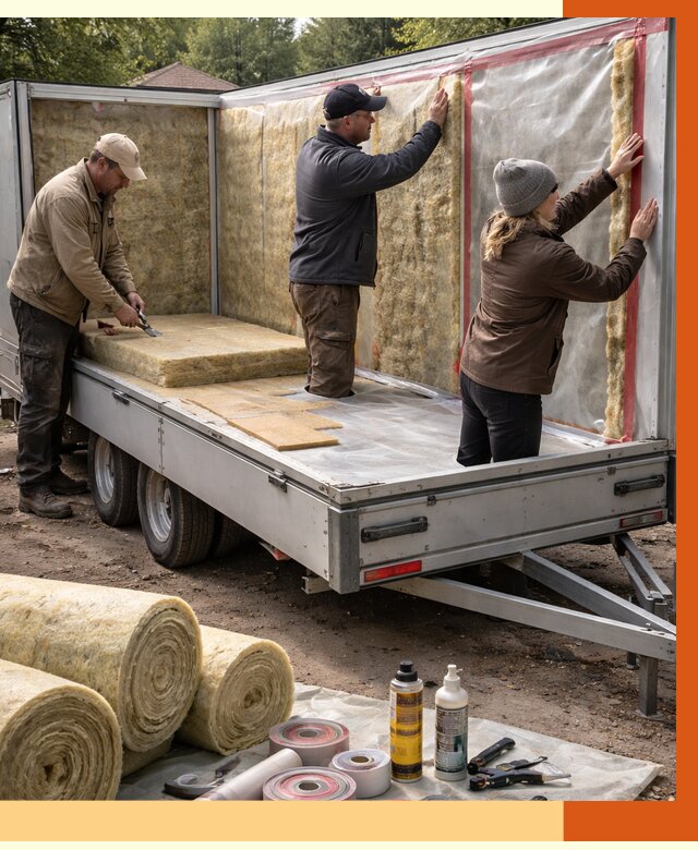 Утепление прицепа в Новом Уренгое под ключ от 12998 руб. — комплекс от ТепломастерНвг