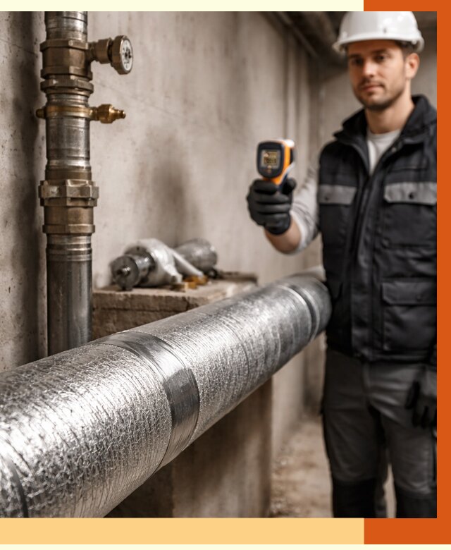 Утепление труб водоснабжения в Новом Уренгое от 8838 руб. за м² — услуги ТепломастерНвг