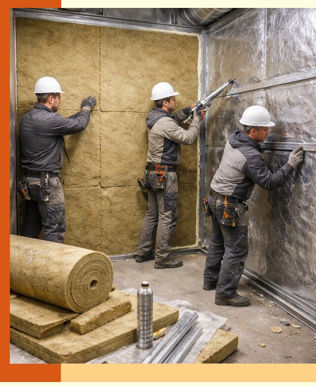 Утепление венткамеры в Новом Уренгое — качественная теплоизоляция и шумопоглощение