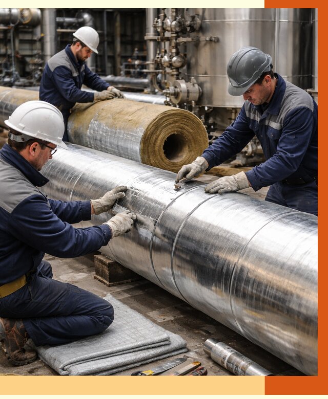 Утепление технологического оборудования в Новом Уренгое от 4367 руб. за м2 | ТепломастерНвг