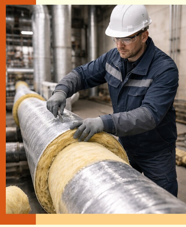 Утепление технологического оборудования и заводских установок в Новом Уренгое