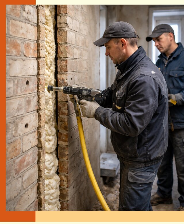 Межстеновое утепление пенополиуретаном в Новом Уренгое