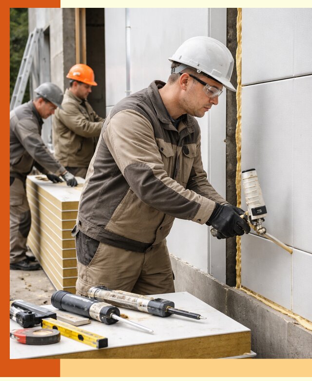 Утепление сэндвич-панелей пенополиуретаном в Новом Уренгое