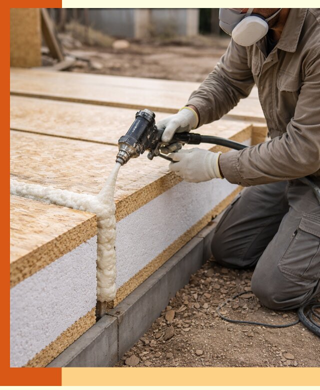 Утепление СИП-панелей пенополиуретаном (ППУ) в Новом Уренгое